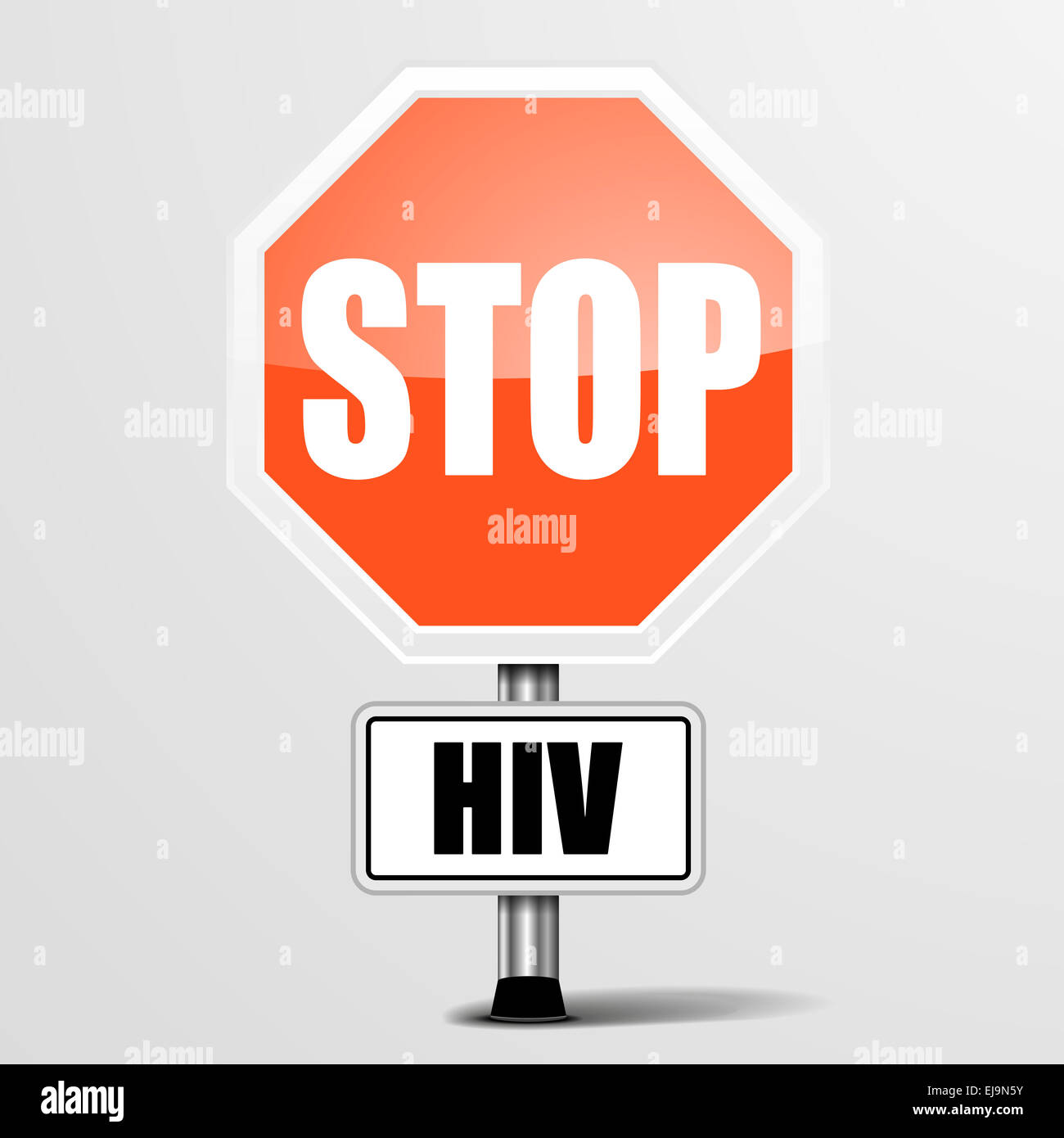 RoadSign Stop HIV Stock Photo - Alamy