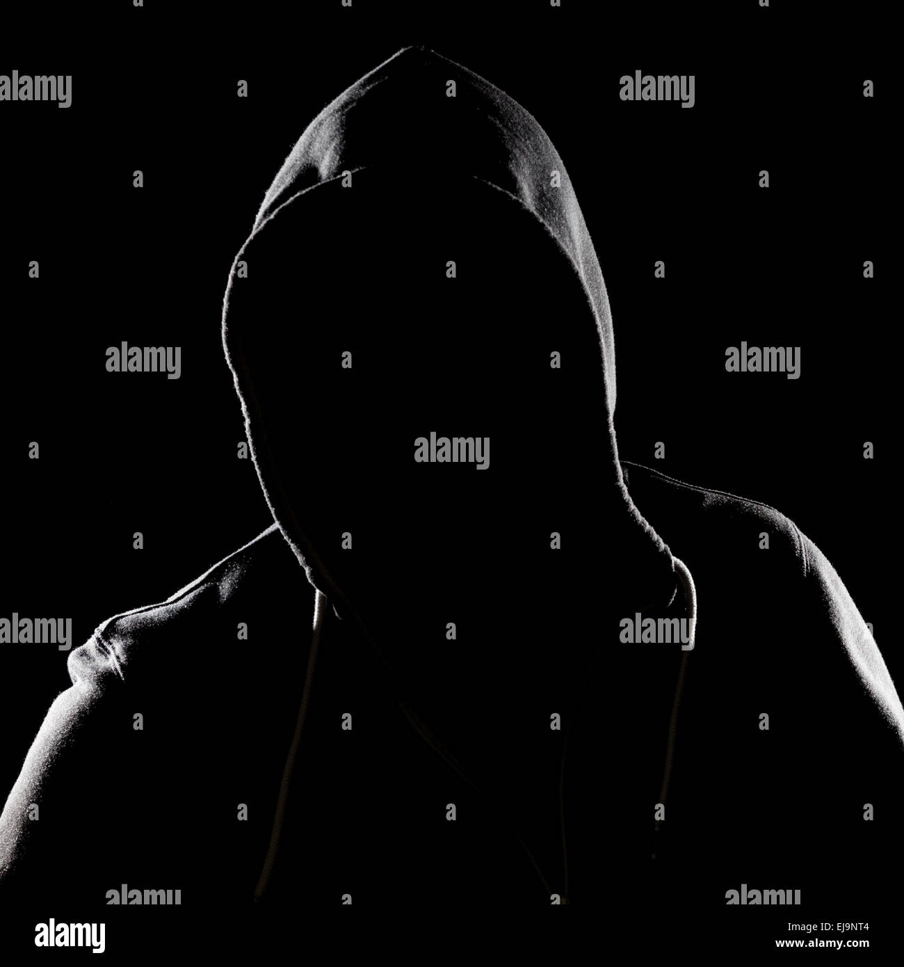 Scary man with hoodie Stock Photo