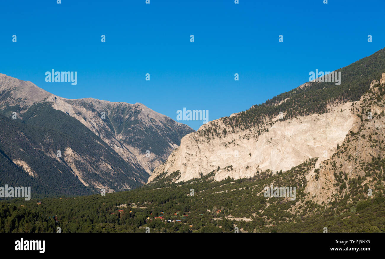 Chalk cliffs of Mt Princeton Colorado Stock Photo Alamy