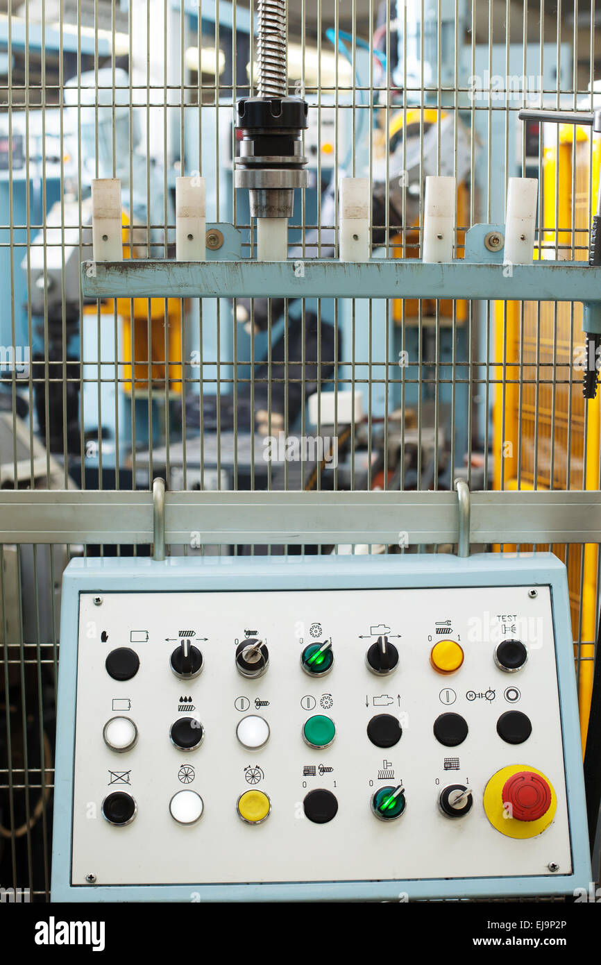 Remote control of machine, close-up Stock Photo - Alamy