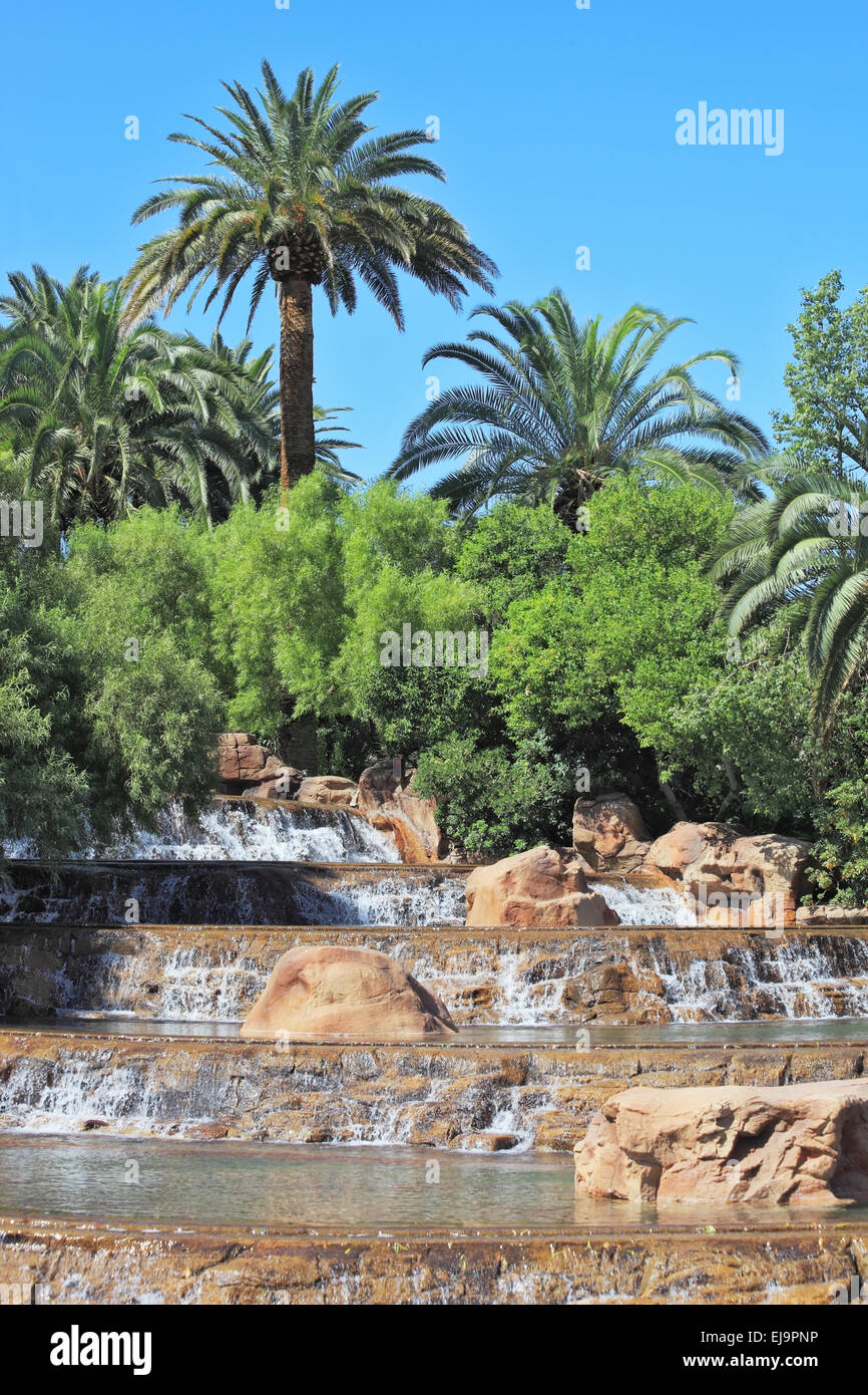 The cascade fountain Stock Photo Alamy