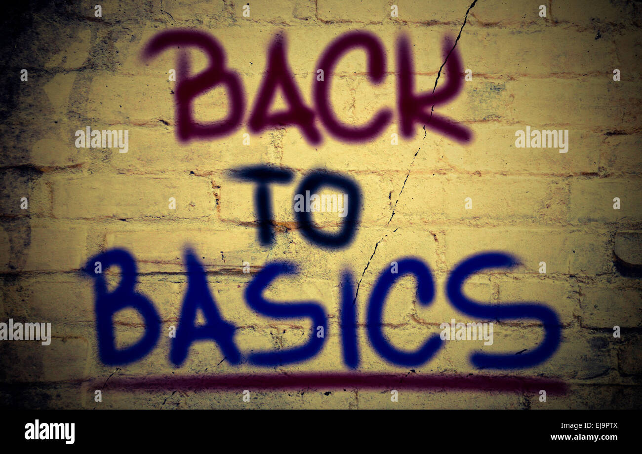 Back To Basics Concept Stock Photo Alamy