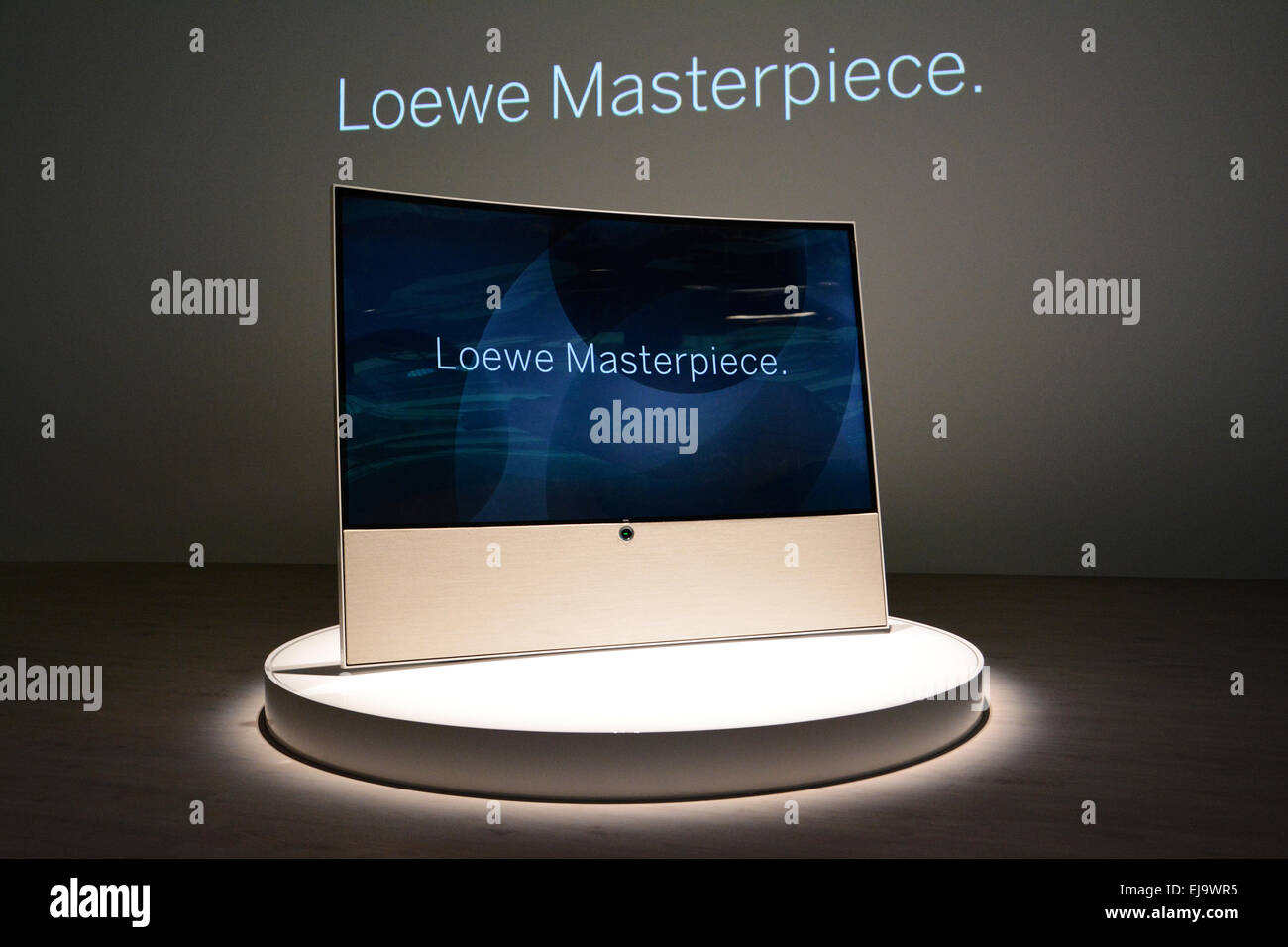 New TV from german Loewe Stock Photo