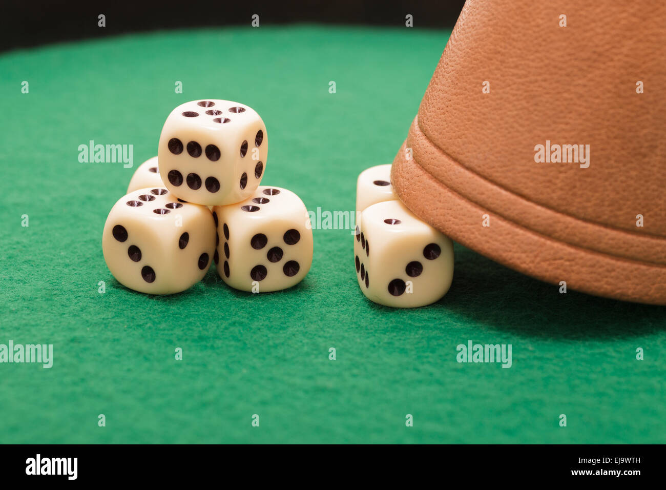 Gamble dice Stock Photo