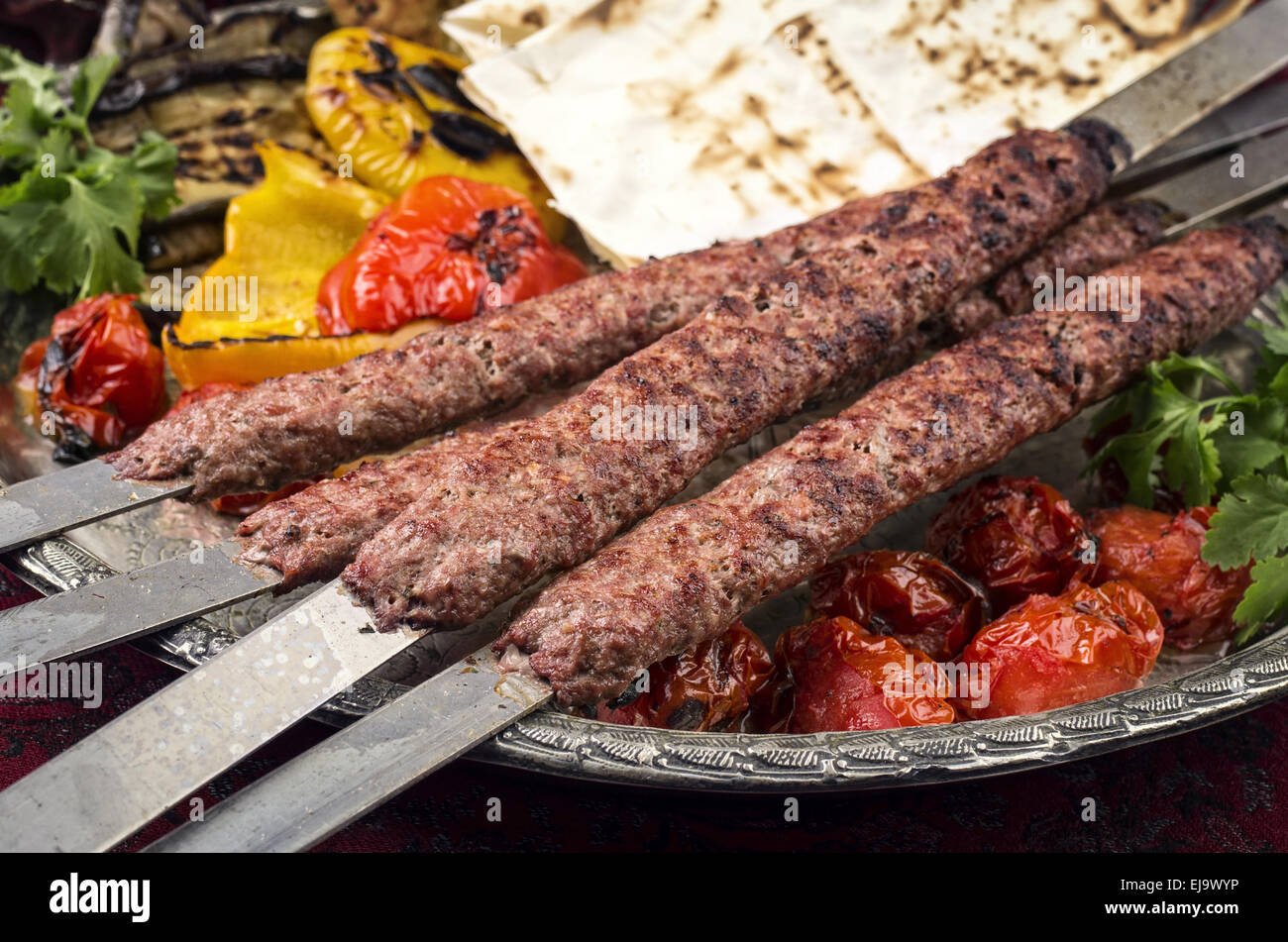 adana kebab Stock Photo