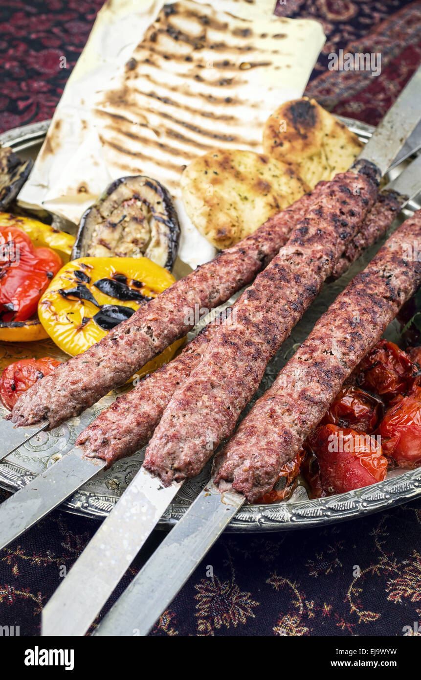 kabab koobideh Stock Photo