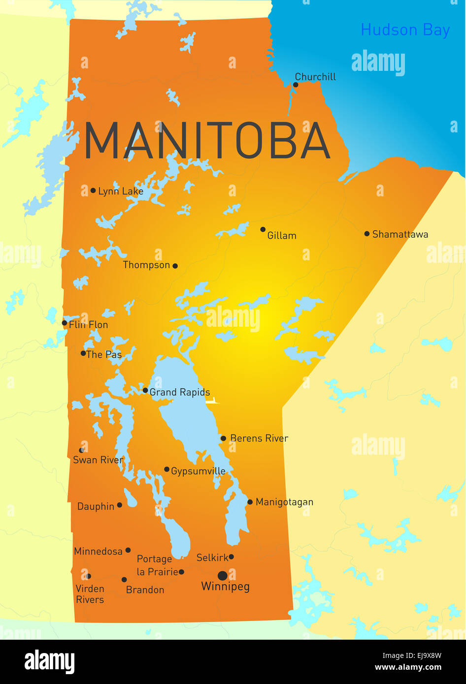 Ontario highway map hires stock photography and images Alamy