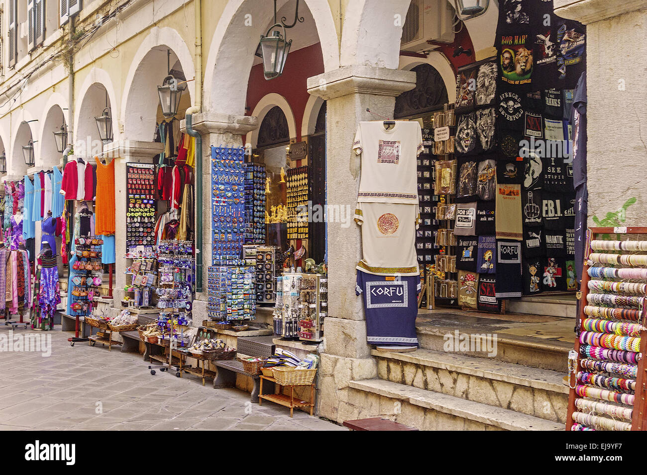 Corfu town market hires stock photography and images Alamy