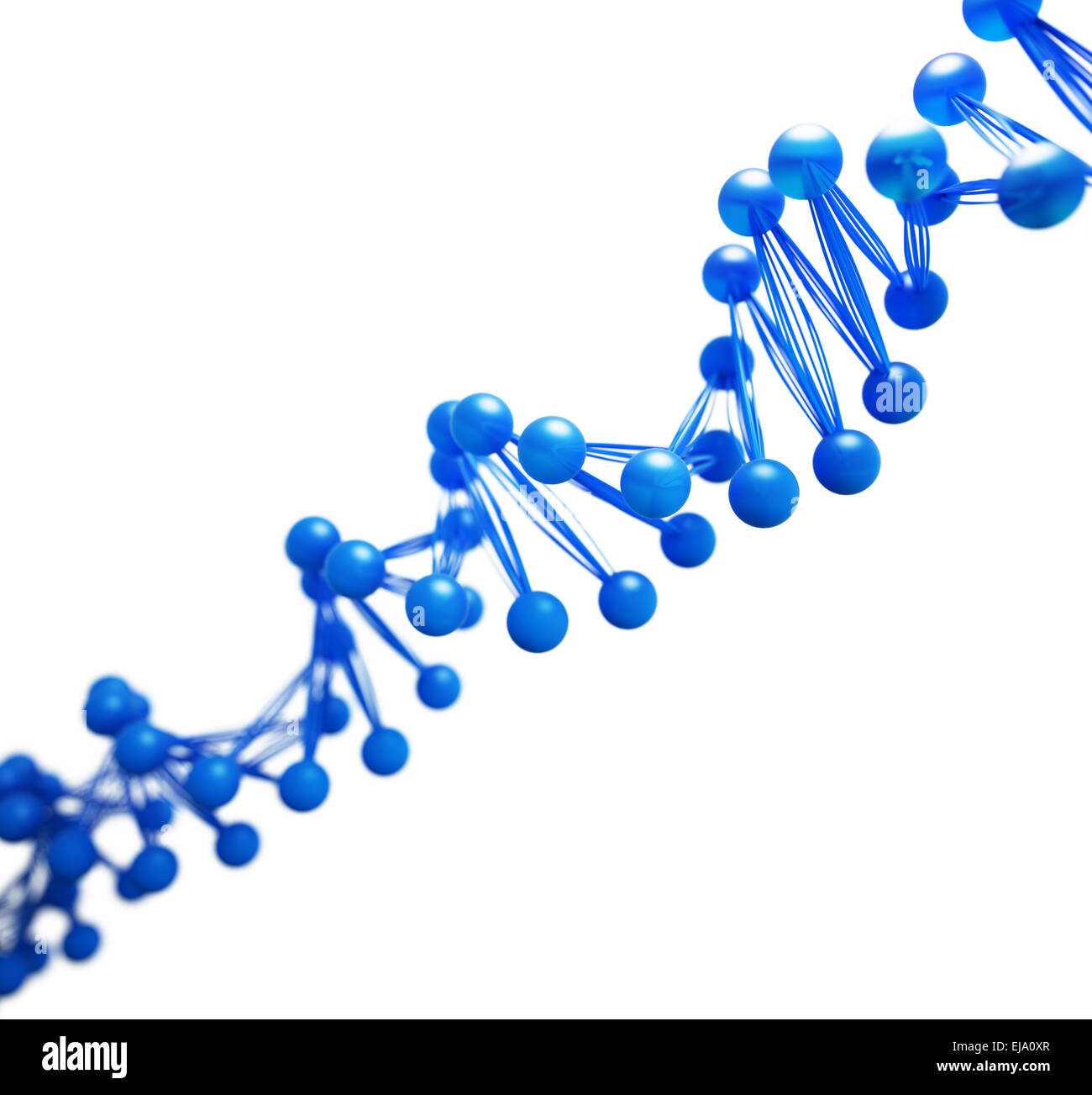 DNA strand model - genetics illustration Stock Photo