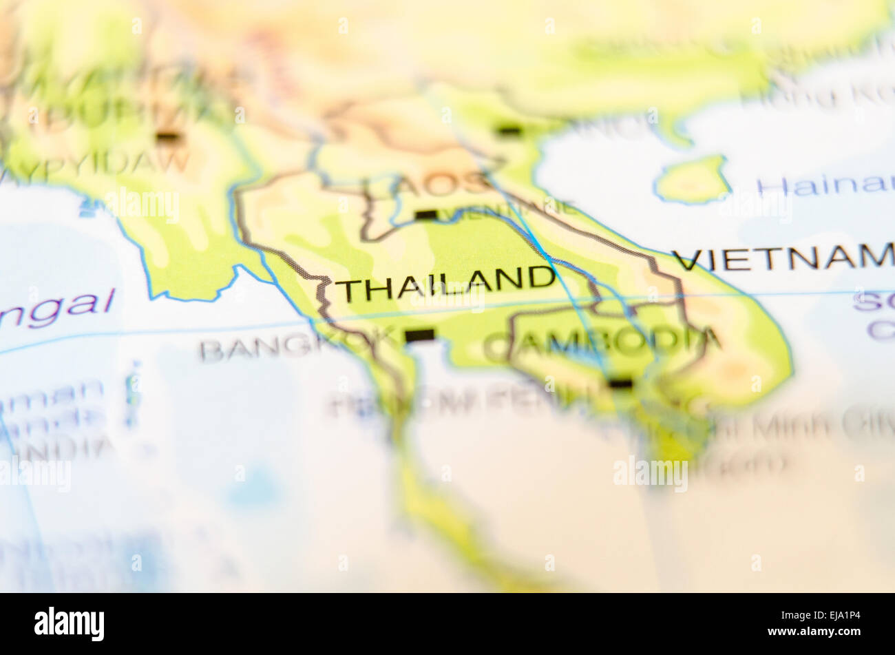 thailand country on map Stock Photo - Alamy