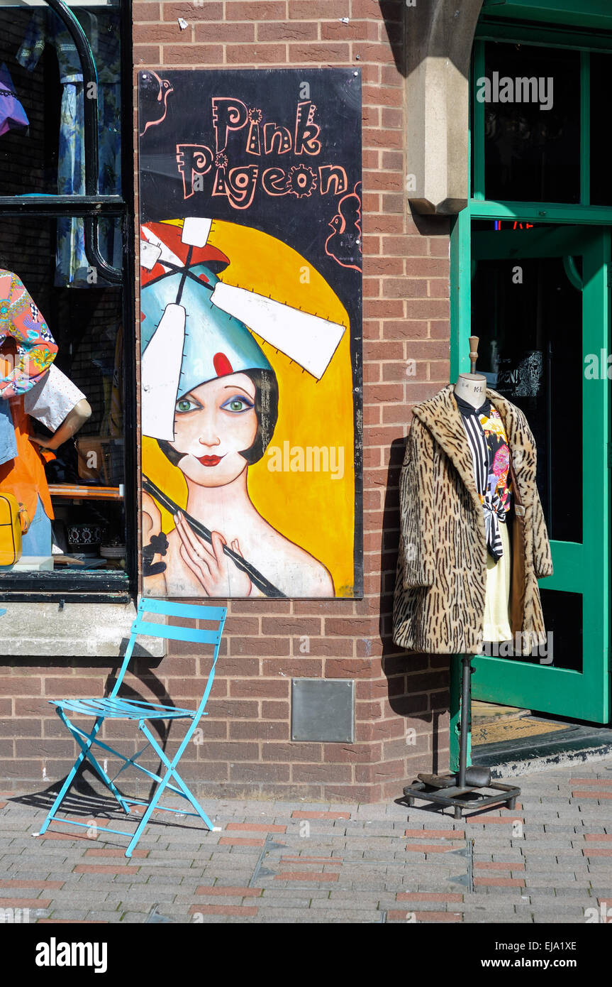 Vintage Clothing Shop Leicester City Center Stock Photo Alamy