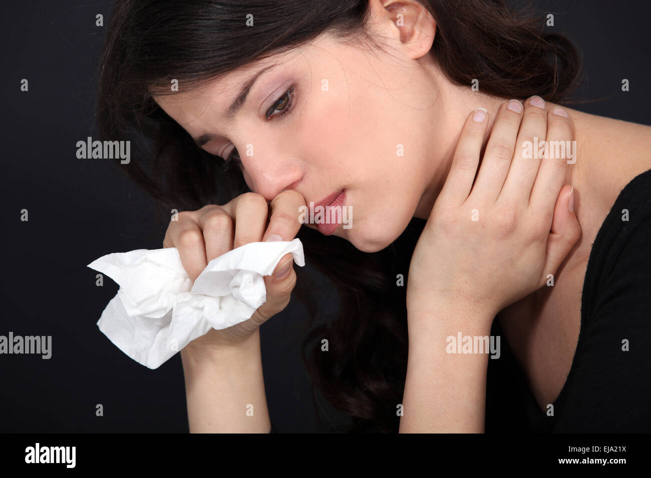 Sobbing woman Stock Photo