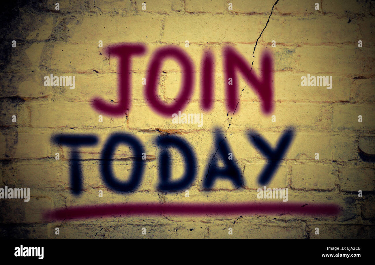 Join Today Concept Stock Photo - Alamy