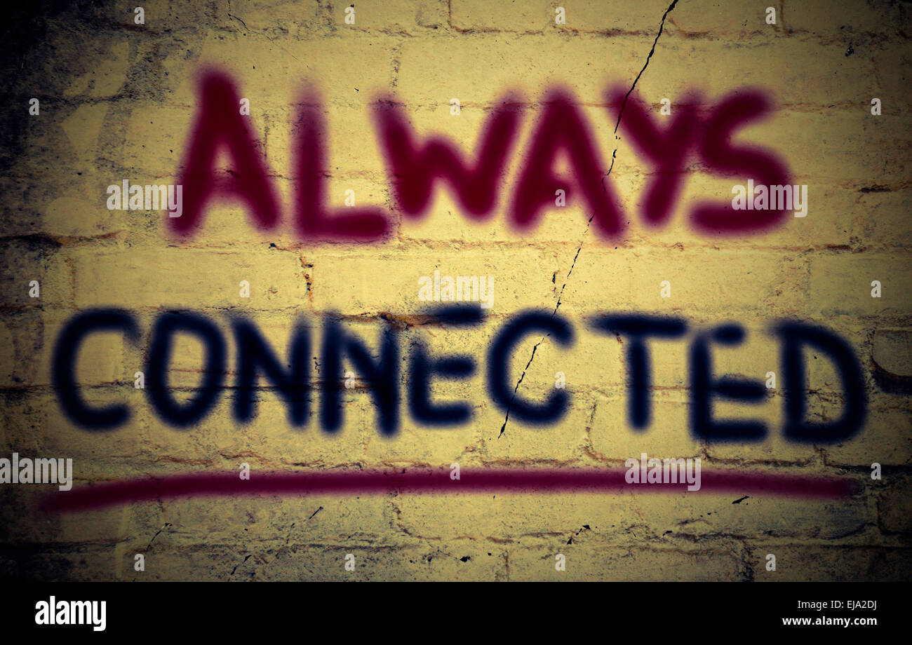 Always Connected Concept Stock Photo