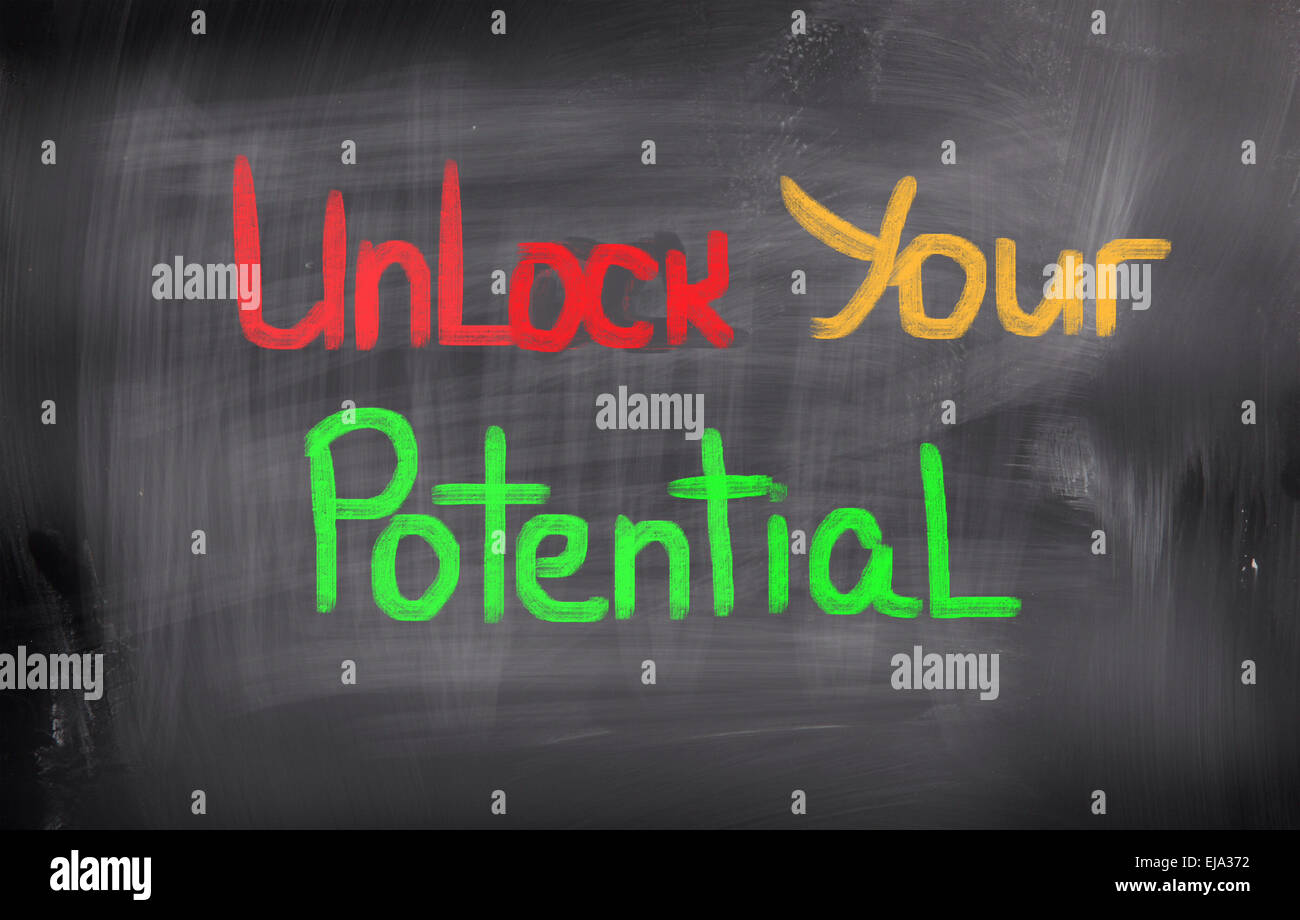 Unlock Your Potential Concept Stock Photo