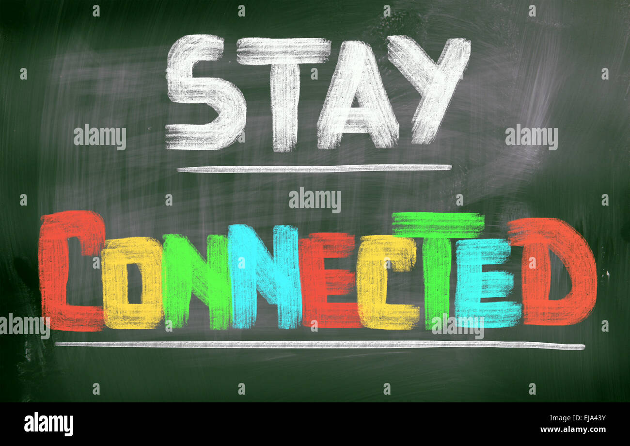 Stay Connected Concept Stock Photo