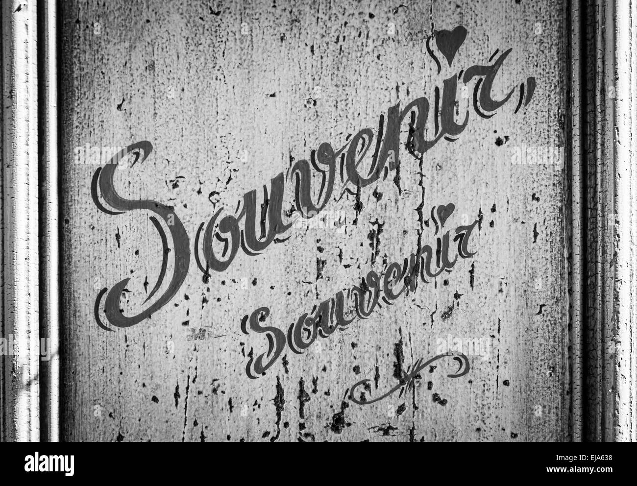 Souvenir shop sign Black and White Stock Photos & Images Alamy