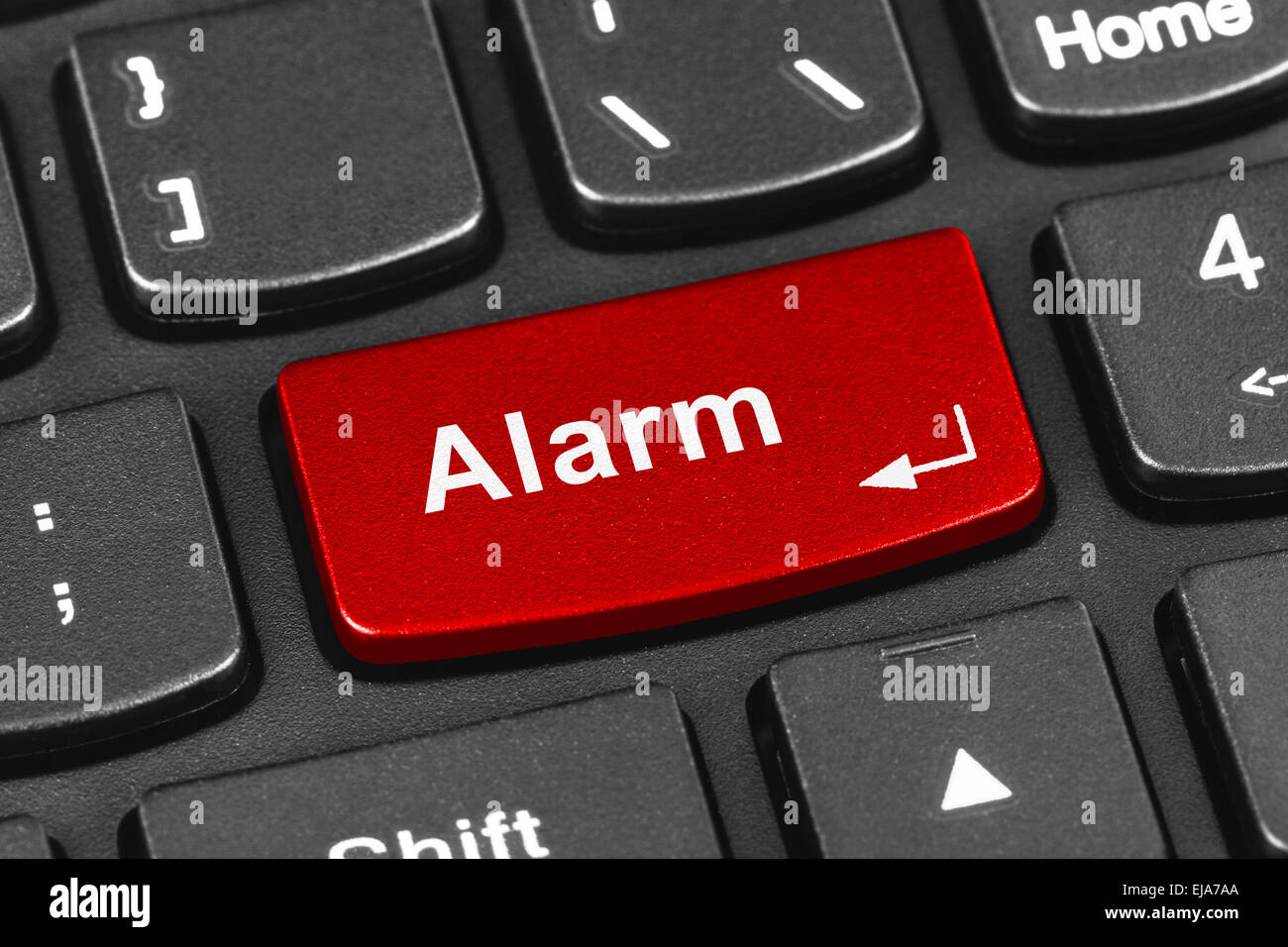 Computer notebook keyboard with Alarm key Stock Photo Alamy