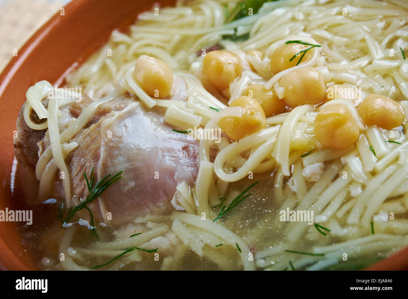 Rechta Recipe Algerian cuisine hi-res stock photography and images - Alamy