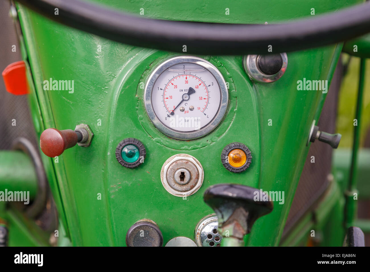 Dashboard of the tractor hires stock photography and images Alamy