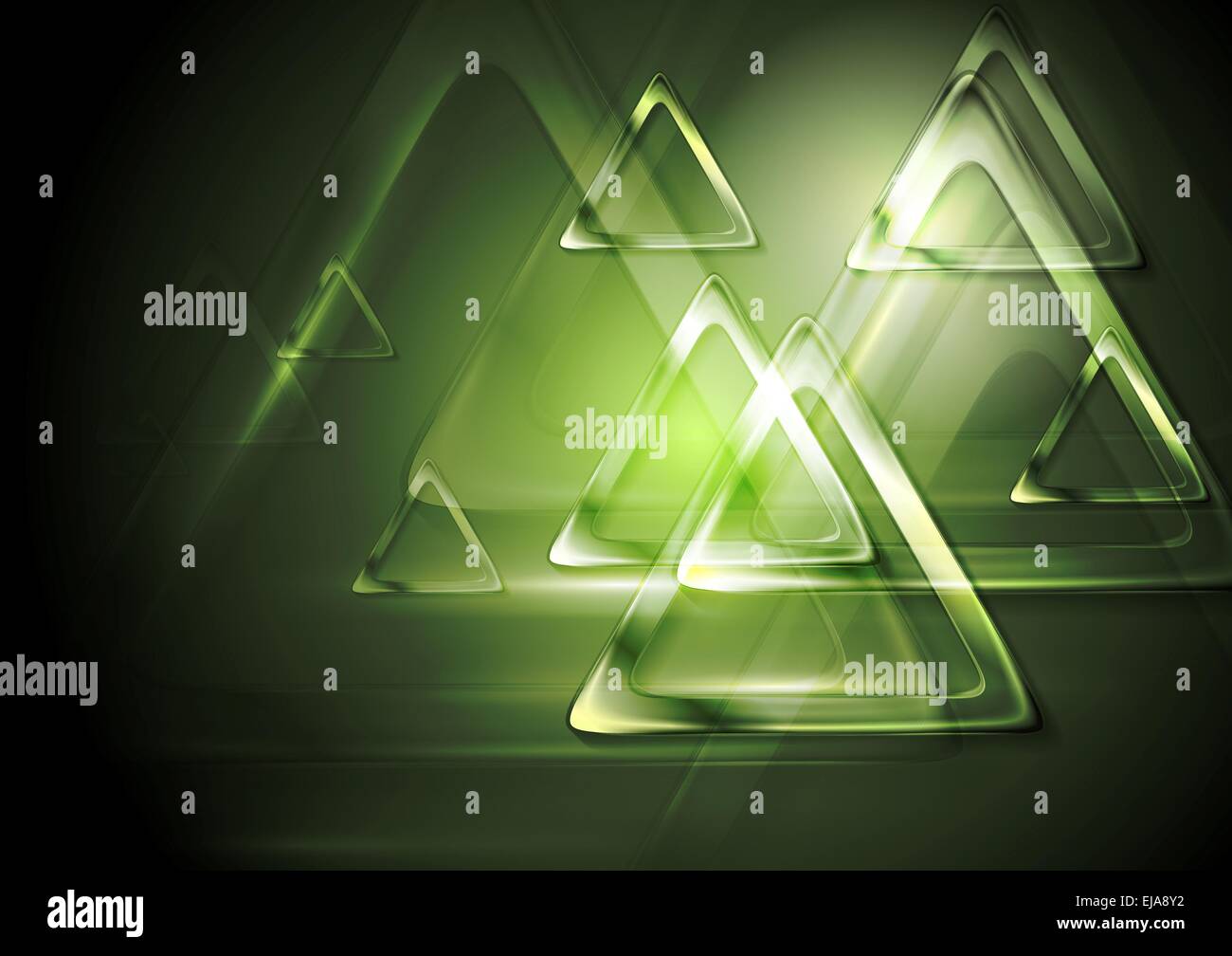 Bright blurred triangle. Tech design Stock Photo Alamy