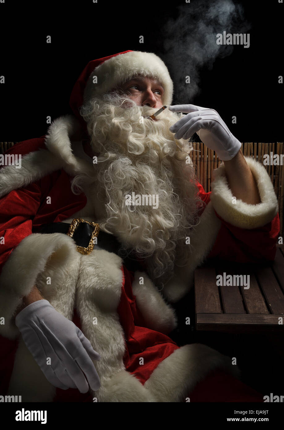 Sad Santa Stock Photo