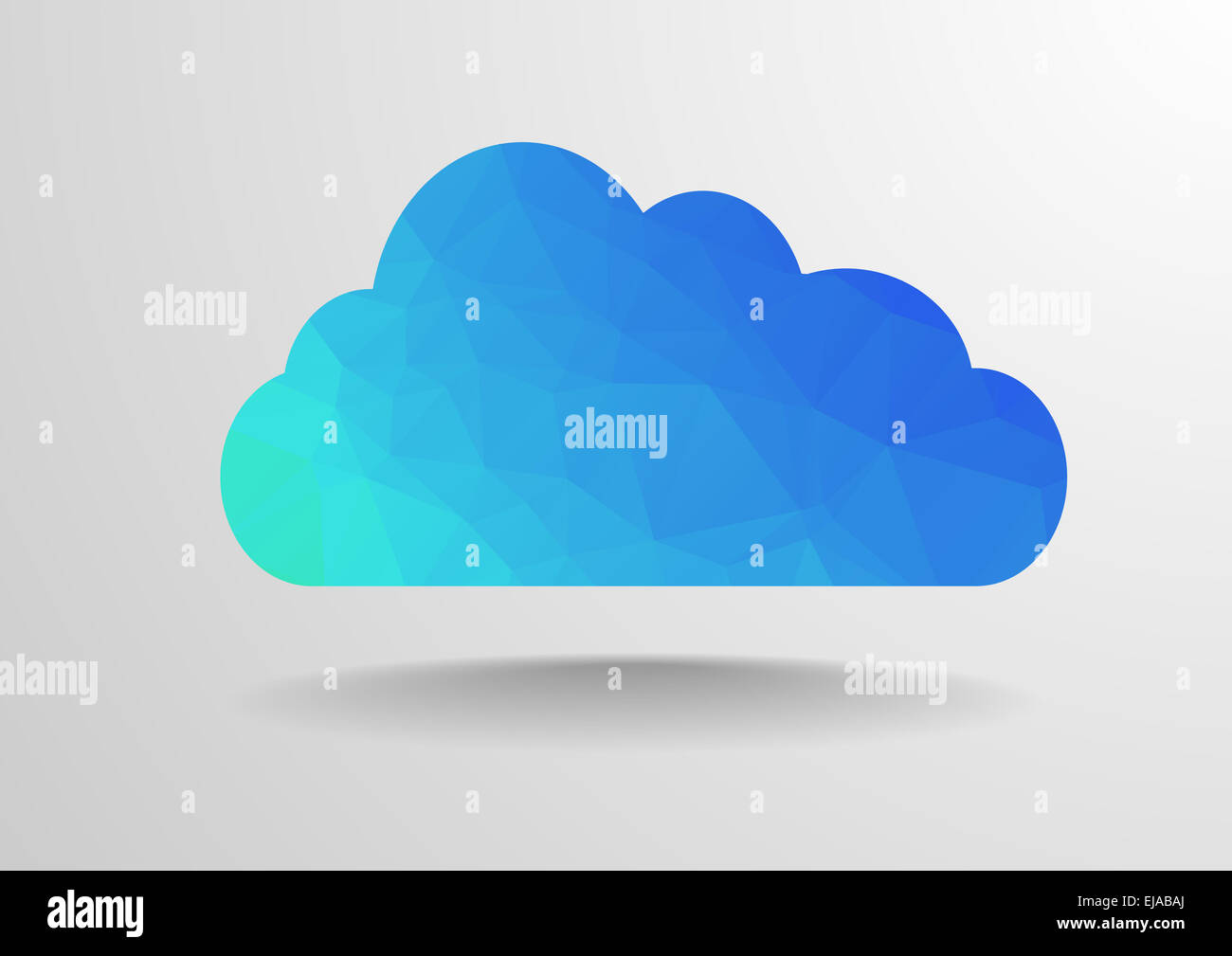 Polygon cloud Stock Photo