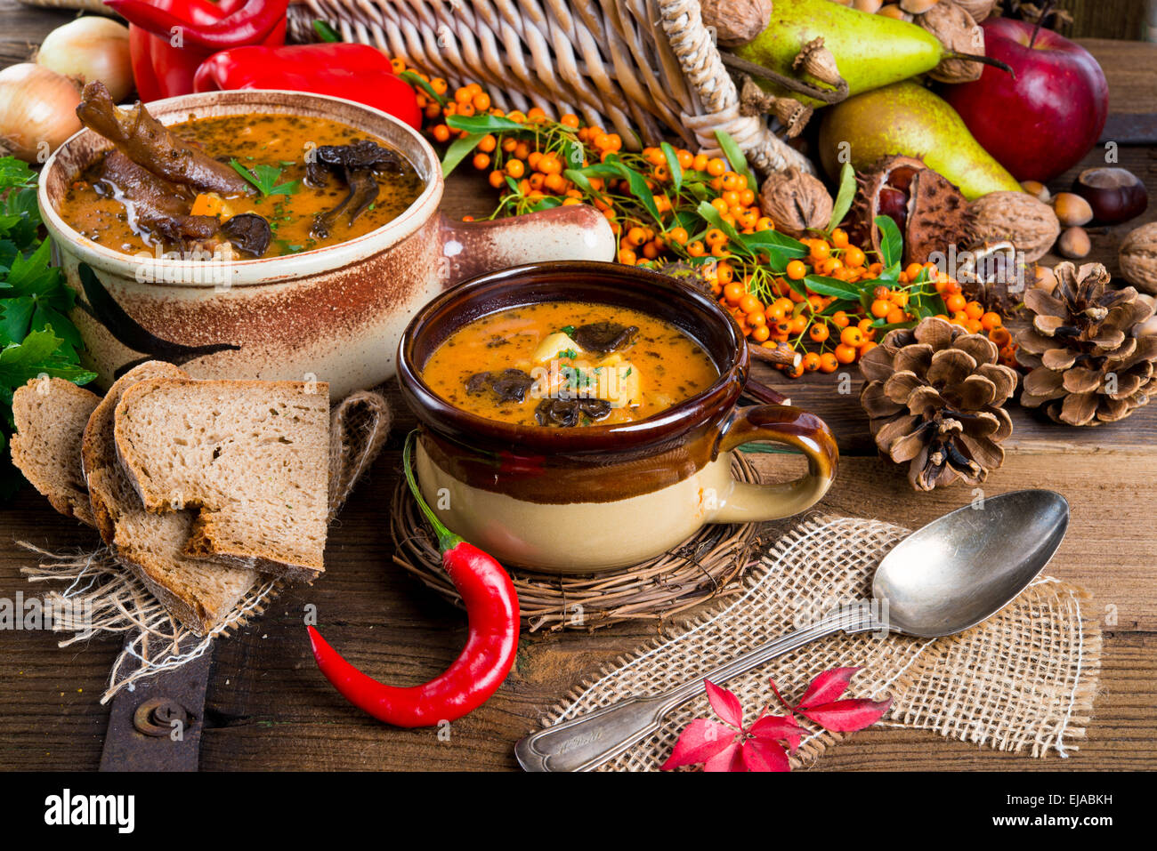 Oxtail soup Stock Photo