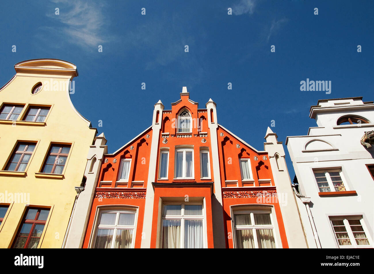 Old Apartment Building Wismar Germany Stock Photo