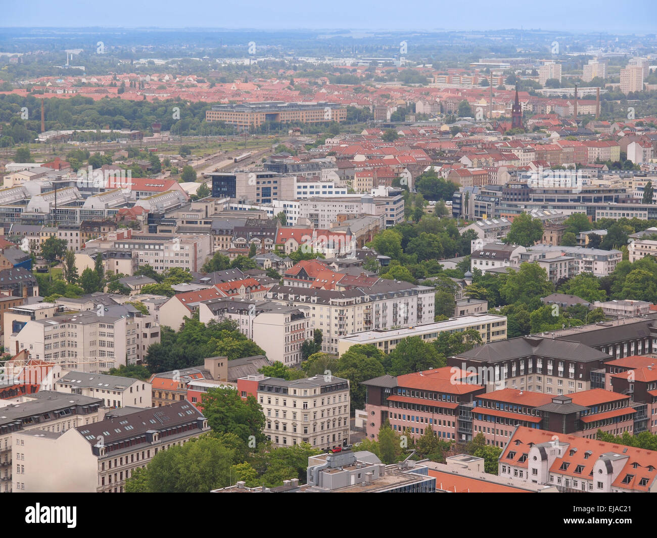 Leipzig Germany Aerial View Leipzig High Resolution Stock Photography