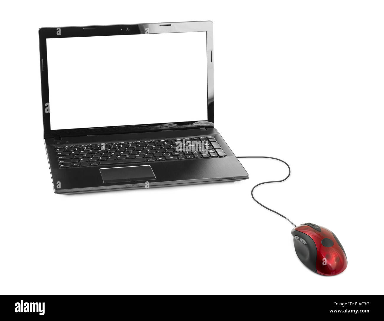 Computer mouse and notebook Stock Photo Alamy