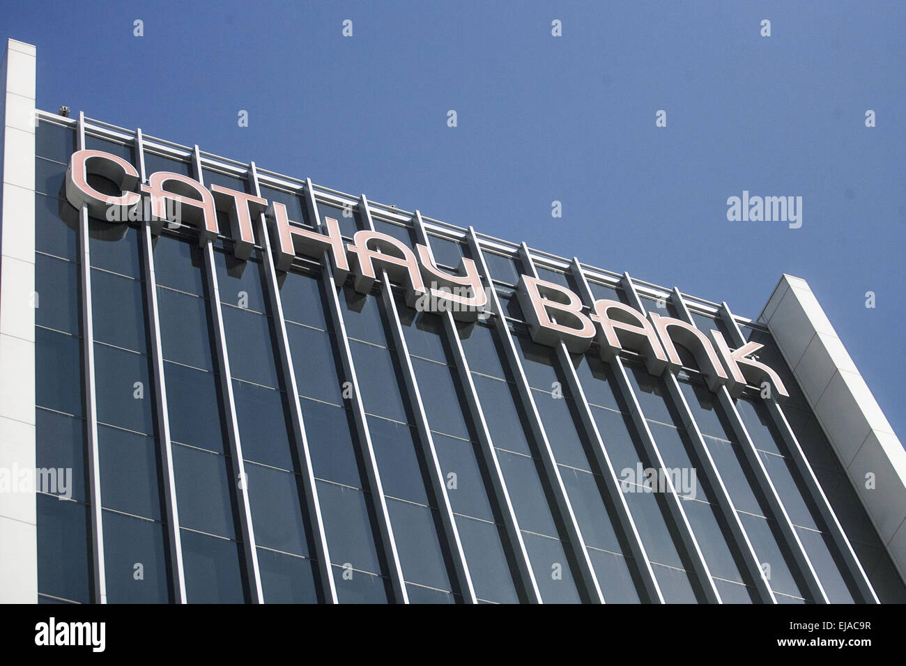 Los Angeles, California, USA. 9th Mar, 2015. The Cathay Bank headquater