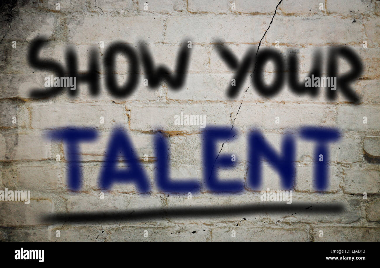 Show Your Talent Concept Stock Photo