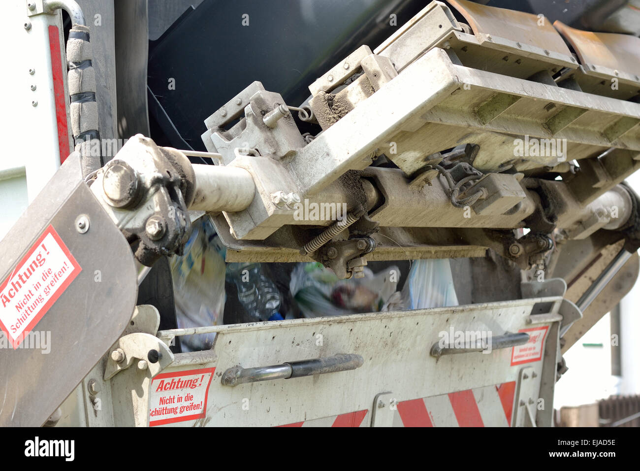 Garbage collection collects household waste Stock Photo Alamy