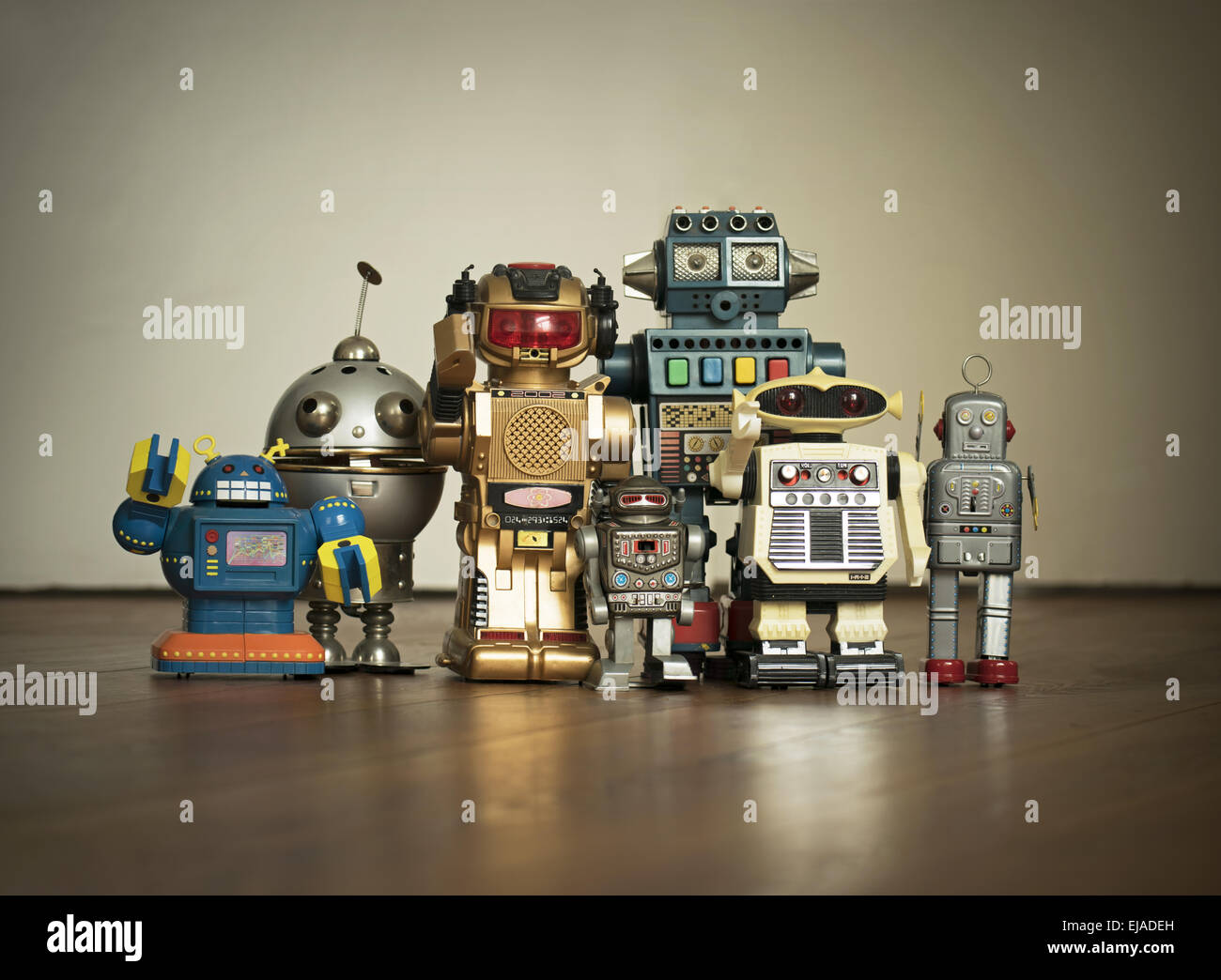 robot family pic Stock Photo