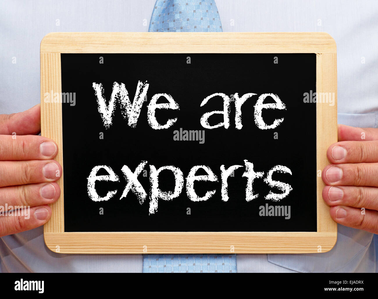 We are experts Stock Photo