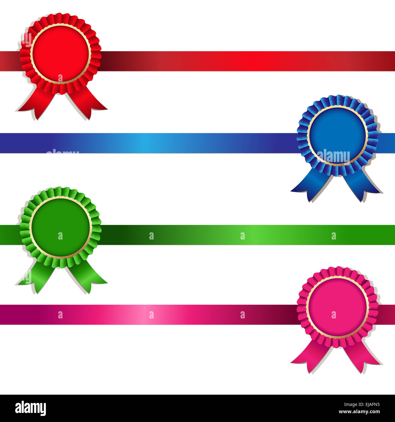 Color Rosette Set Stock Photo - Alamy