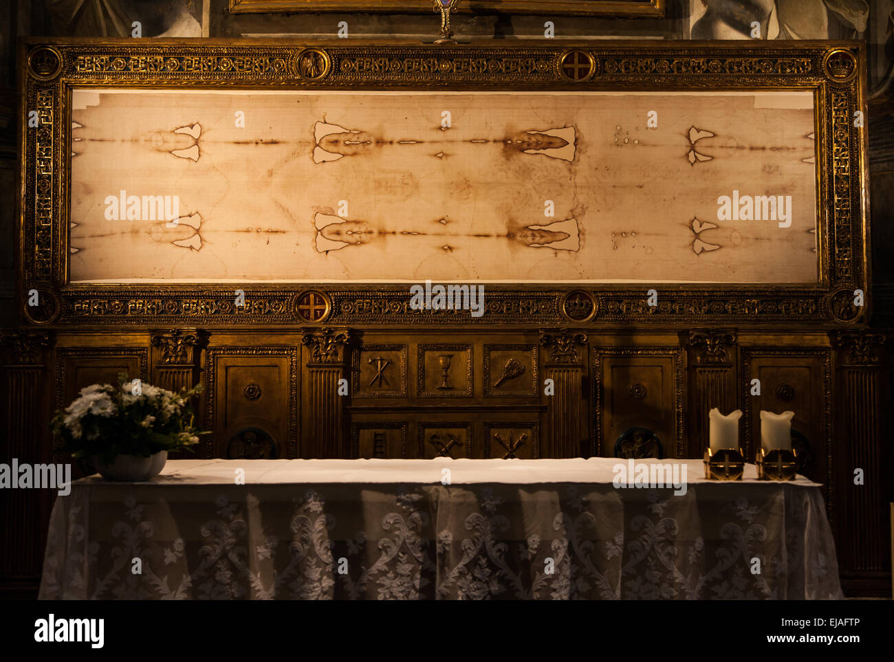 The Holy Shroud Stock Photo