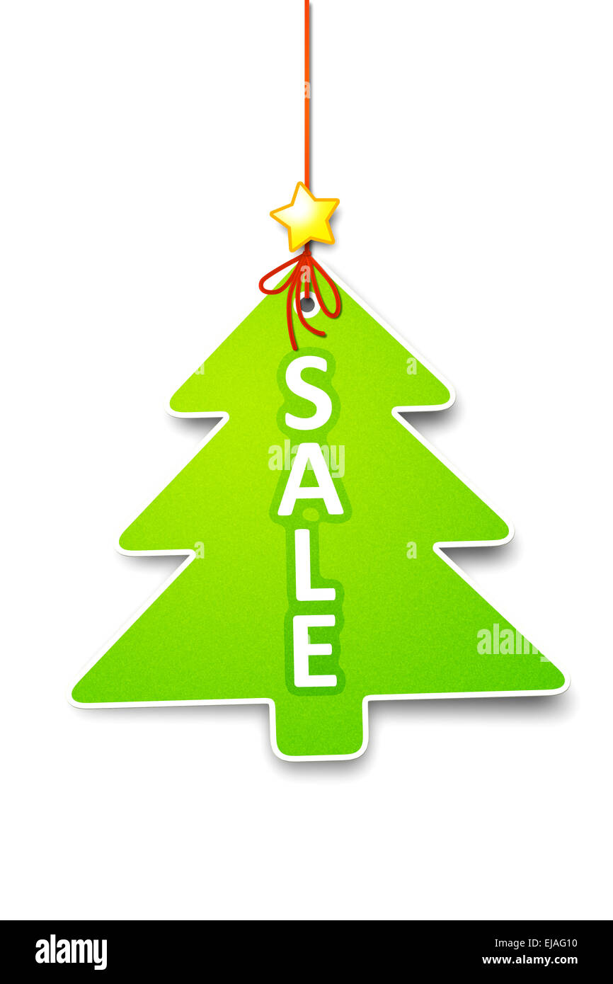 christmas tree tag Stock Photo Alamy