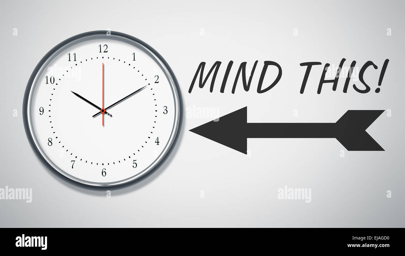 clock at the wall Stock Photo Alamy