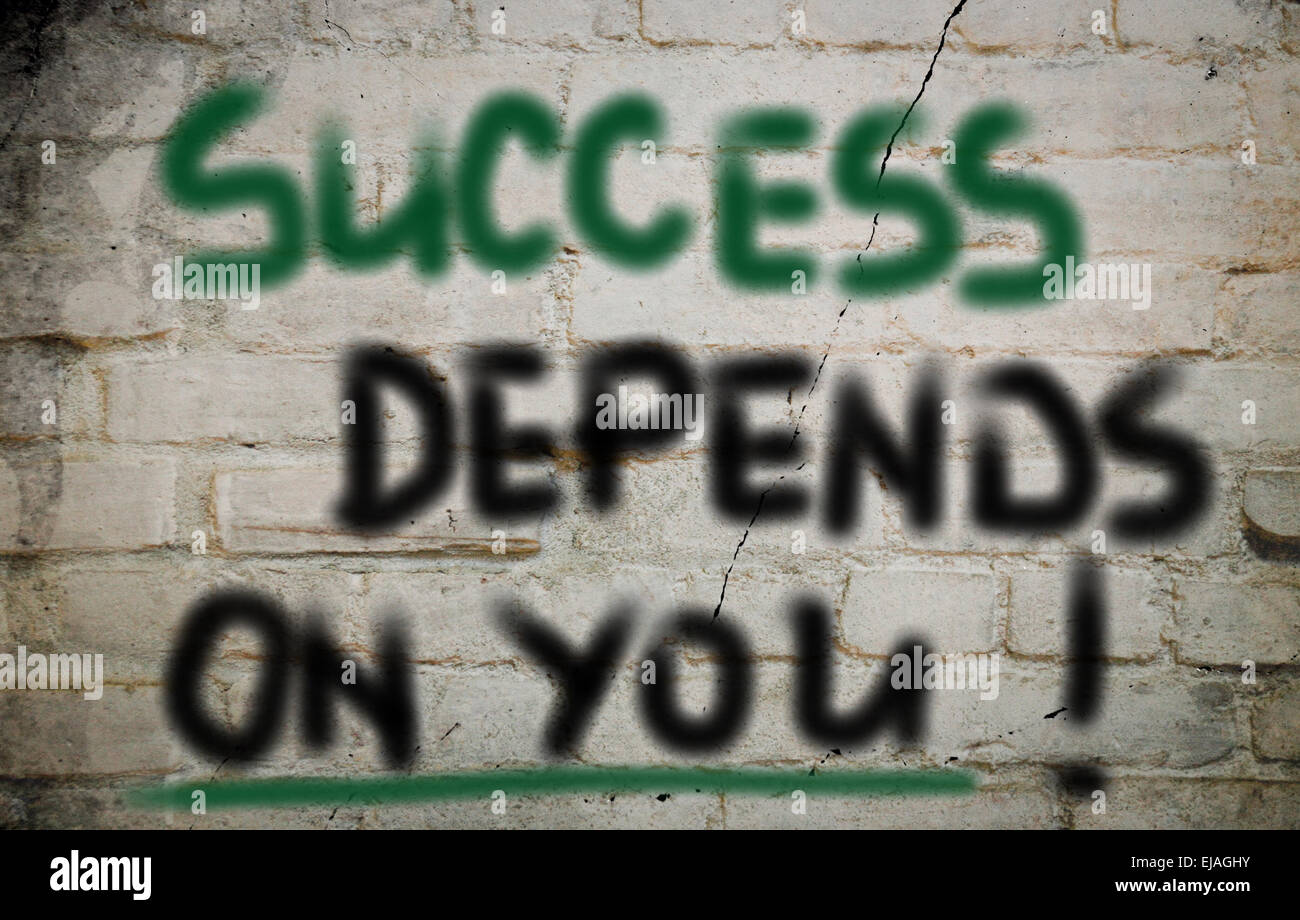 Success Depends On You Concept Stock Photo