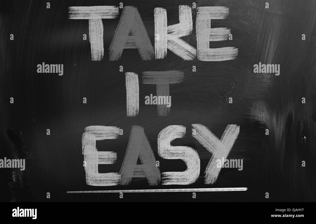 Take It Easy Concept Stock Photo - Alamy