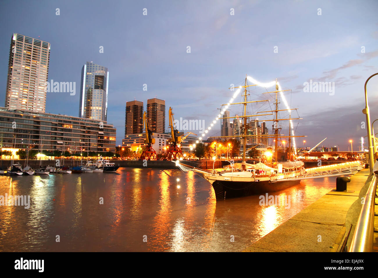 Puerto Madero in Buenos Aires Stock Photo