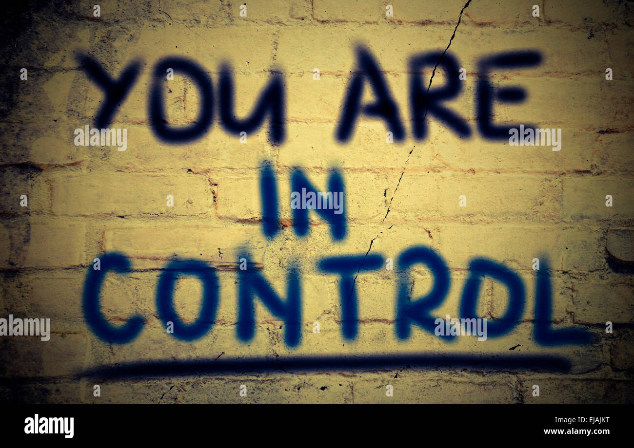 You Are In Control Concept Stock Photo