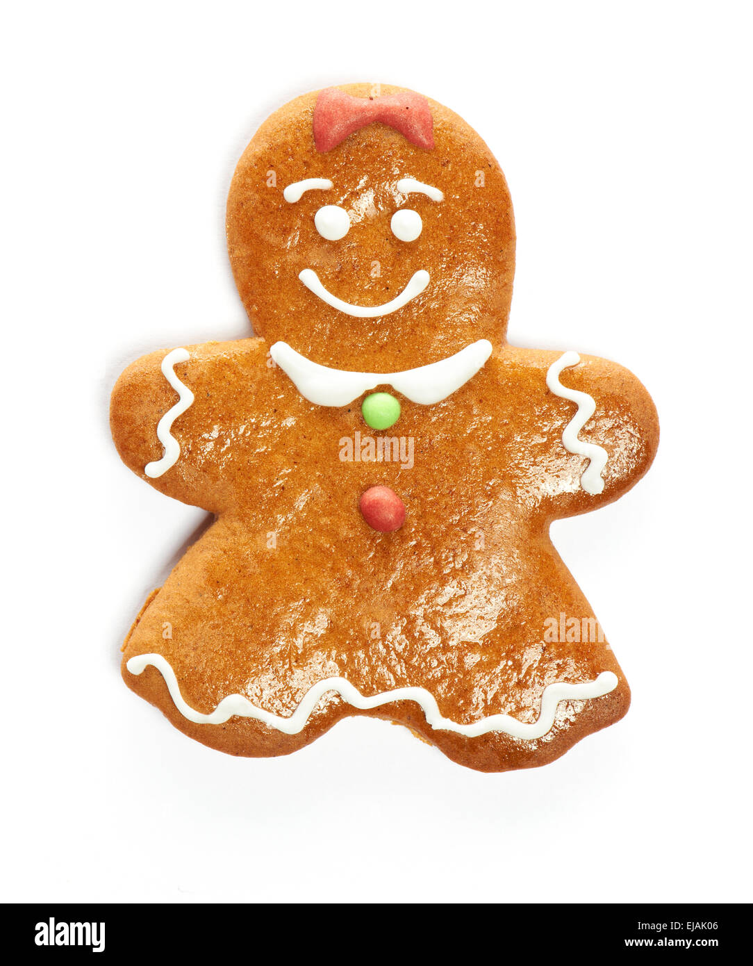 Christmas gingerbread girl cookie Stock Photo Alamy
