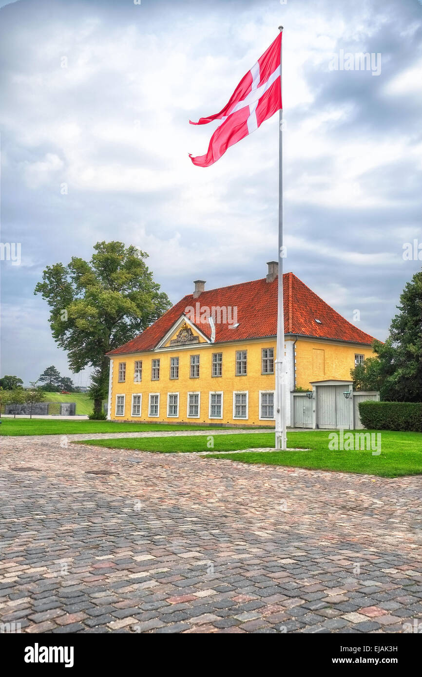 The Commander's House in Kastellet, Copenhagen. Stock Photo