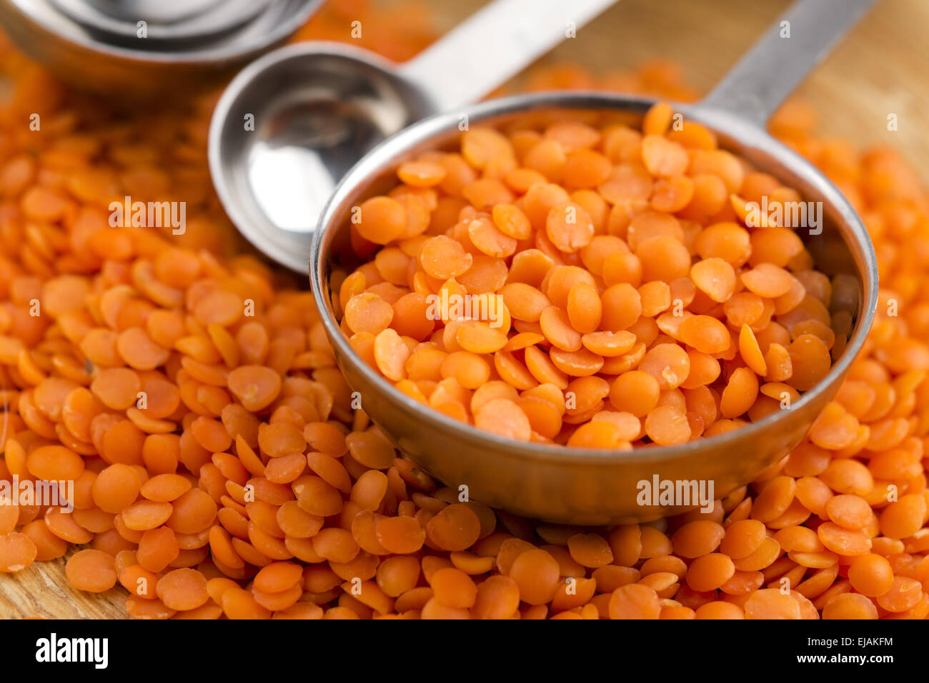 Dry Organic Red Lentils Stock Photo - Alamy