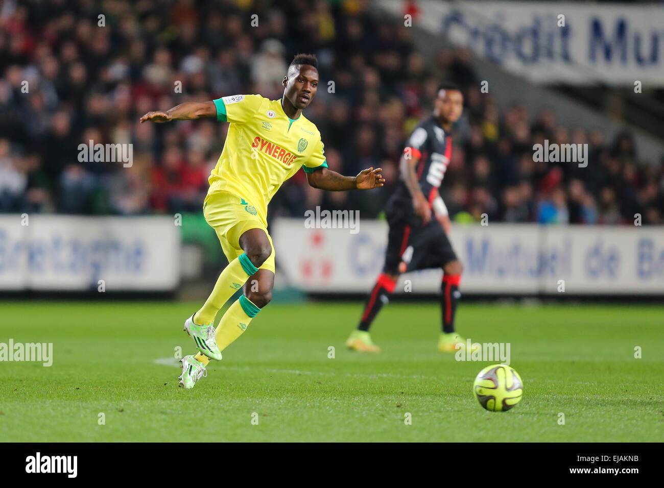 Ismael BANGOURA - 21.03.2015 - Rennes/Nantes - 30eme journee de Ligue 1 -.Photo : Vincent Michel/Icon Sport Stock Photo