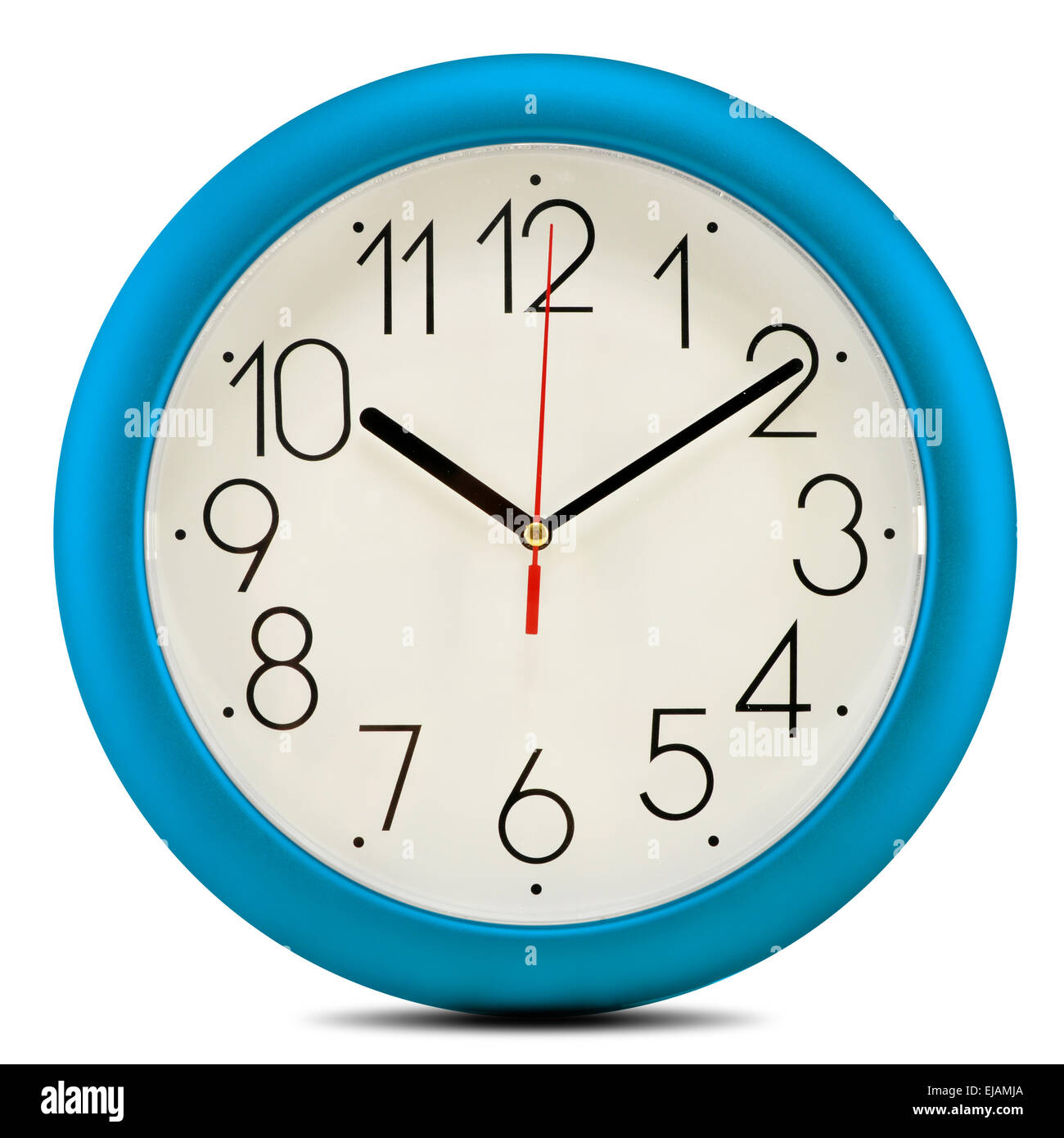 Wall clock isolated on white background Stock Photo - Alamy