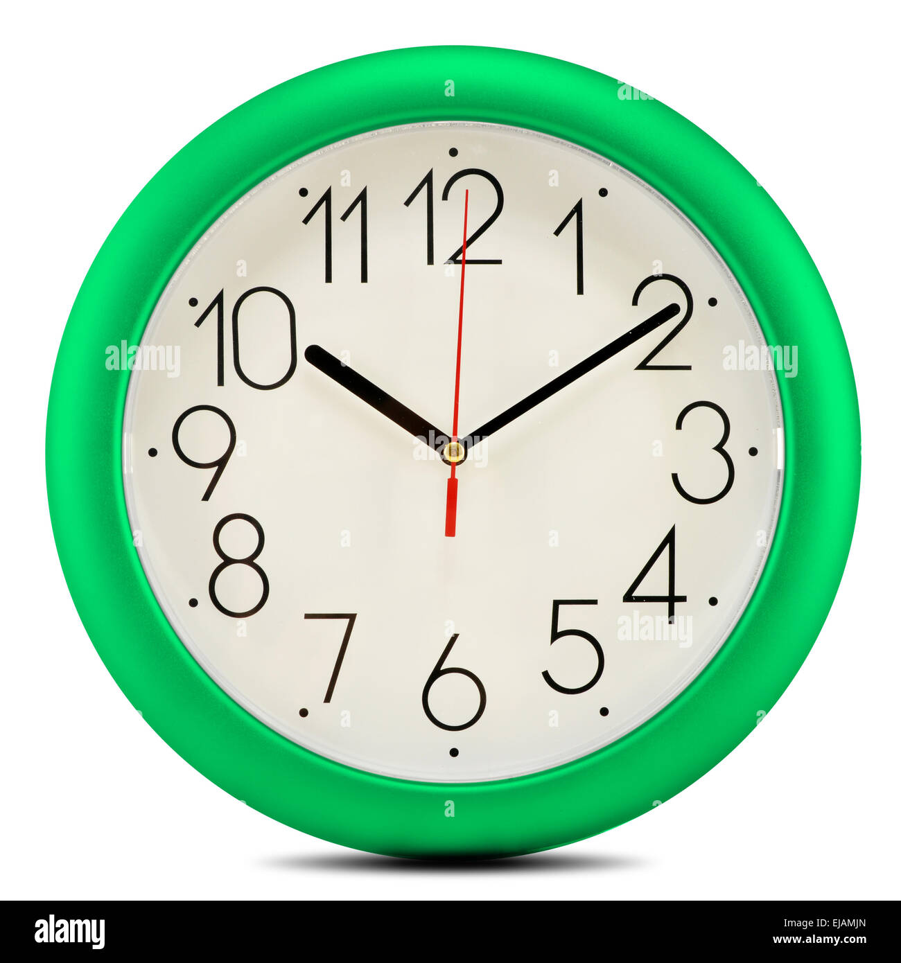 Wall clock isolated on white background Stock Photo - Alamy
